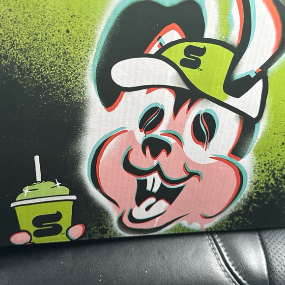 7 Eleven Green Day Punk Bunny Mini Bluetooth Speaker Slurpee With Spoon - Picture 9 of 10